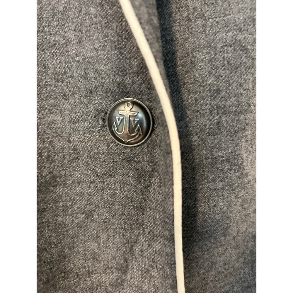 VINEYARD VINES Women's Wool Schoolboy Blazer Size 2 Gray Grey Preppy Twee - Picture 11 of 11